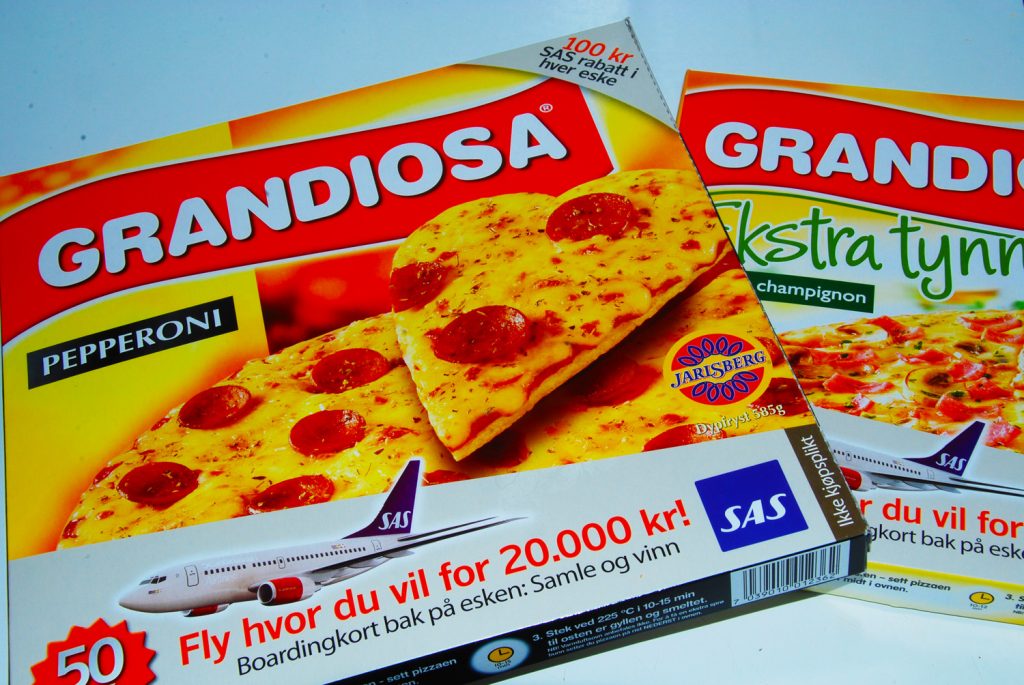 Grandiosas, a pizza congelada mais tradicional da Noruega